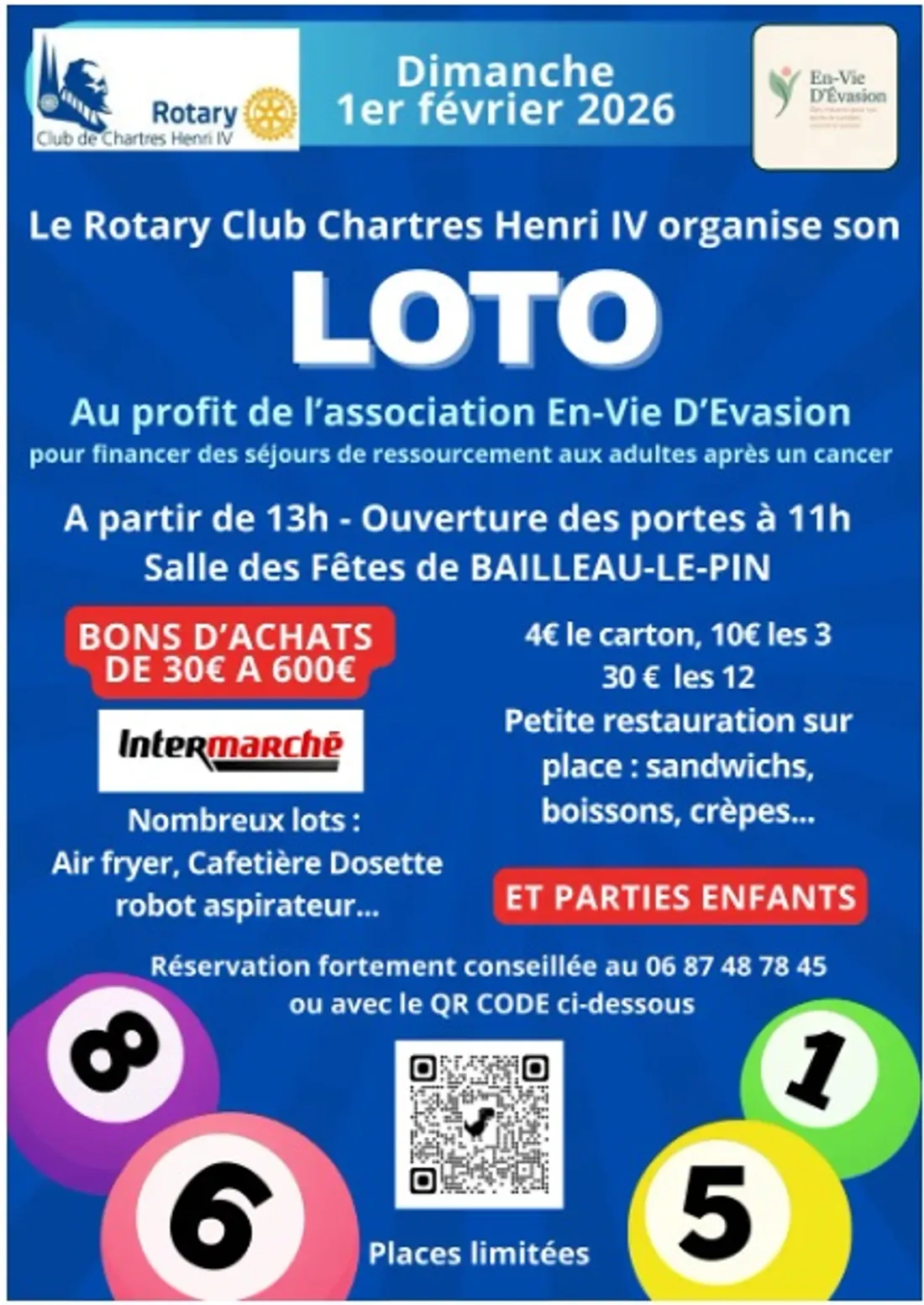 BAILLEAU-LE-PIN - Loto du Rotary Club Chartres Henri IV
