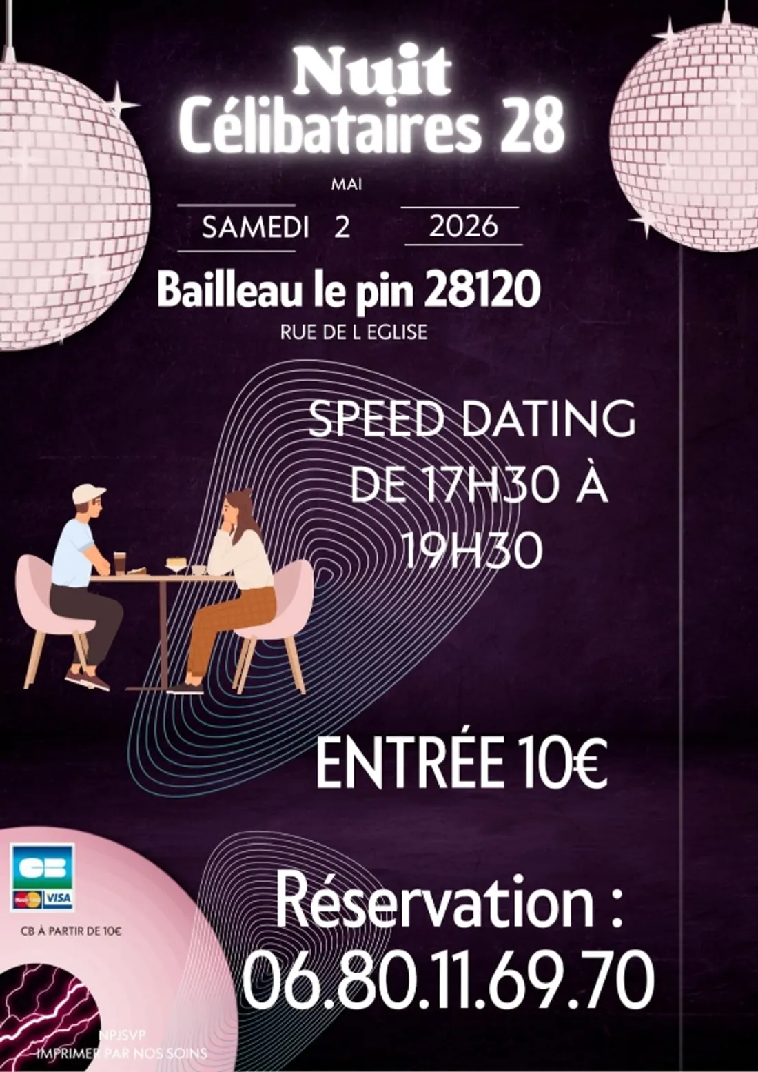 BAILLEAU-LE-PIN - Nuit Célibataires : Speed dating