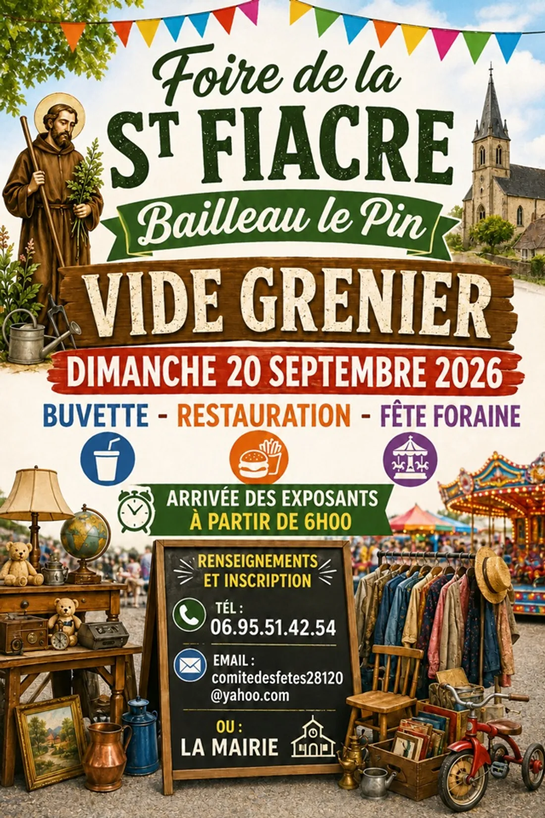 BAILLEAU-LE-PIN - Foire de la Saint-Fiacre : Vide-greniers
