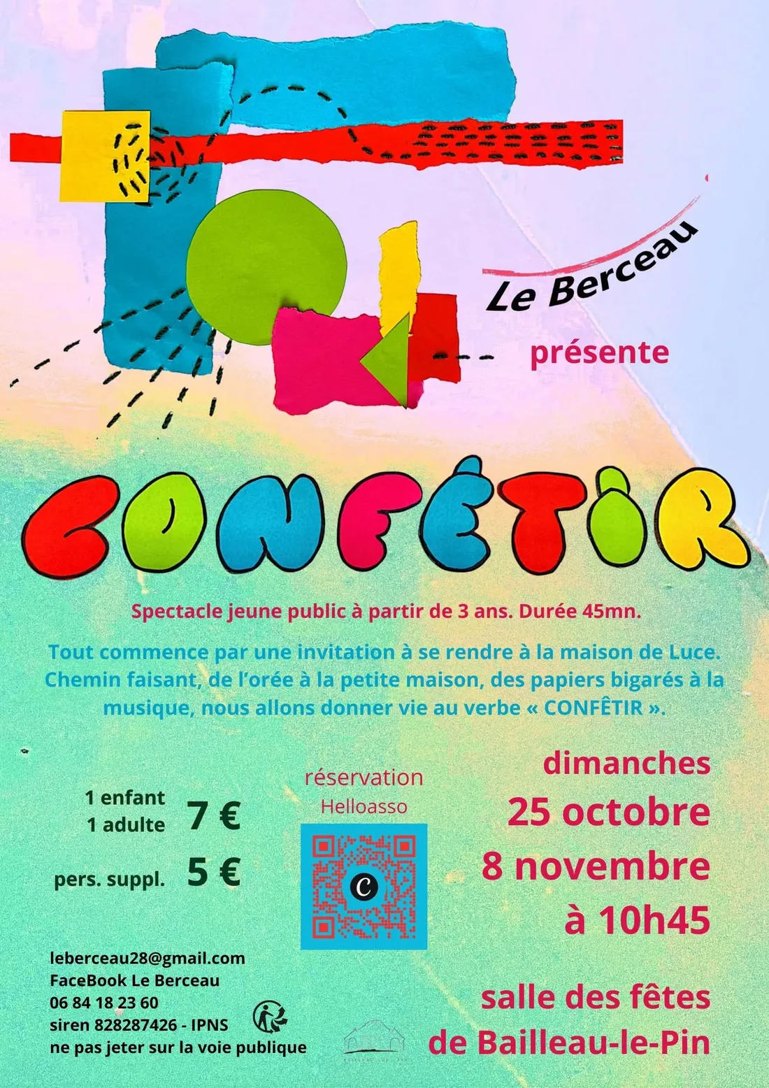 BAILLEAU-LE-PIN - Spectacle jeune public : Confêtir