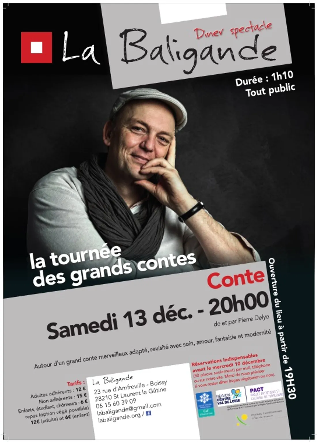 SAINT-LAURENT-LA-GÂTINE - Dîner spectacle : La tournée des grands contes