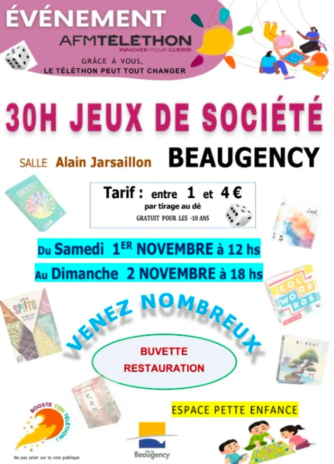BEAUGENCY (45) - 30 heures de jeux de société