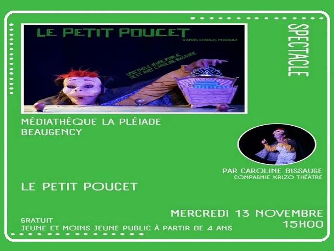 BEAUGENCY (45) - Spectacle : Le Petit Poucet