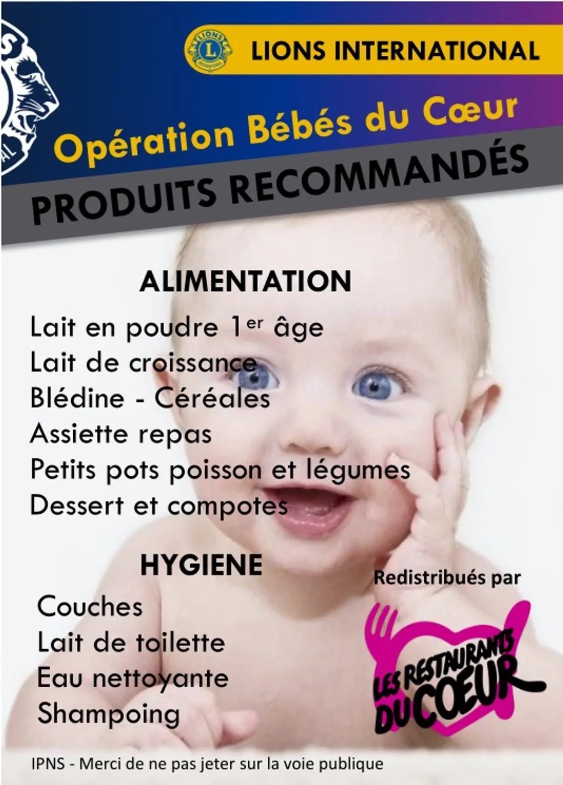 EURE-ET-LOIR - Collecte bébés du cœur 