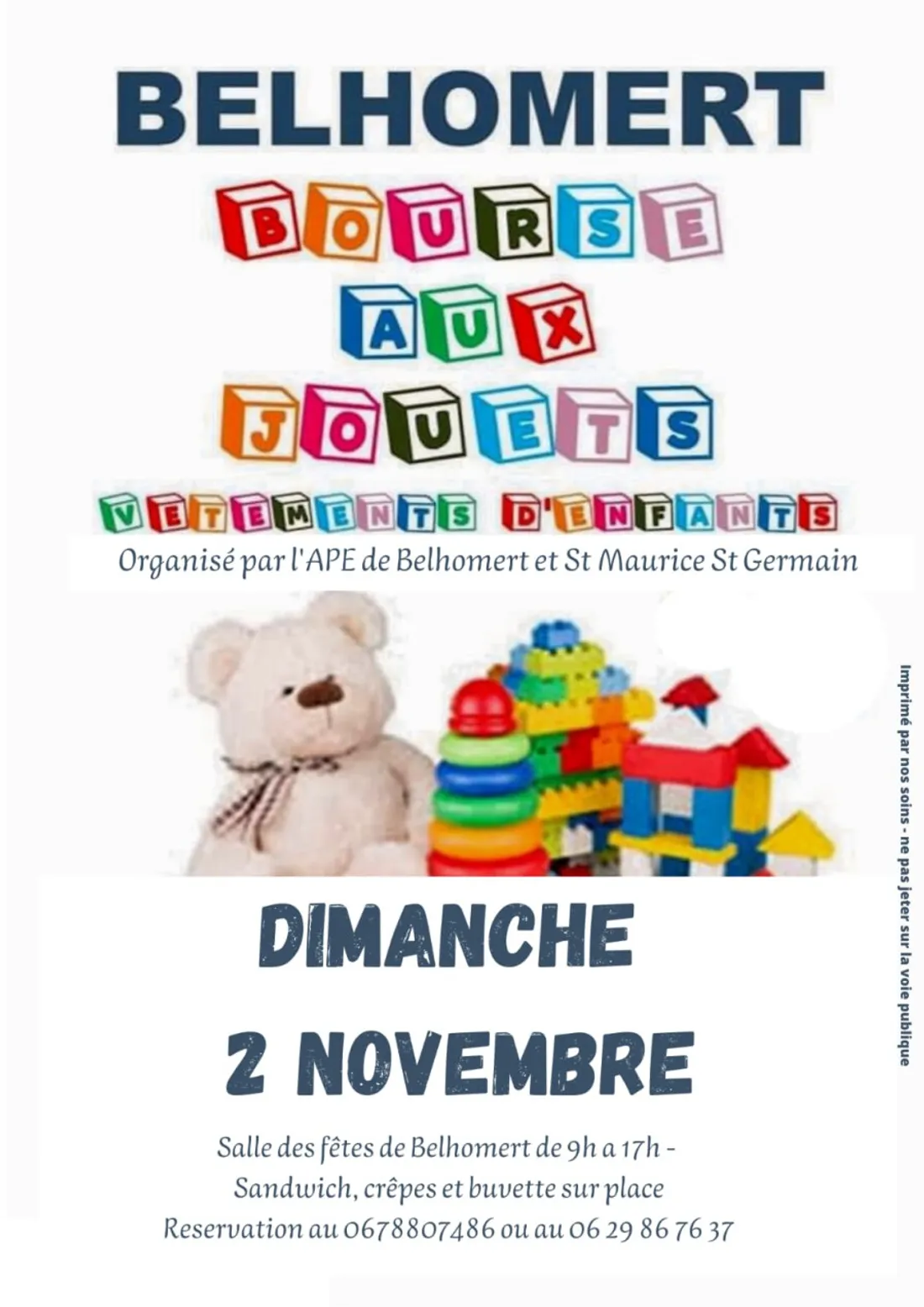BELHOMERT-GUÉHOUVILLE - Bourse aux jouets