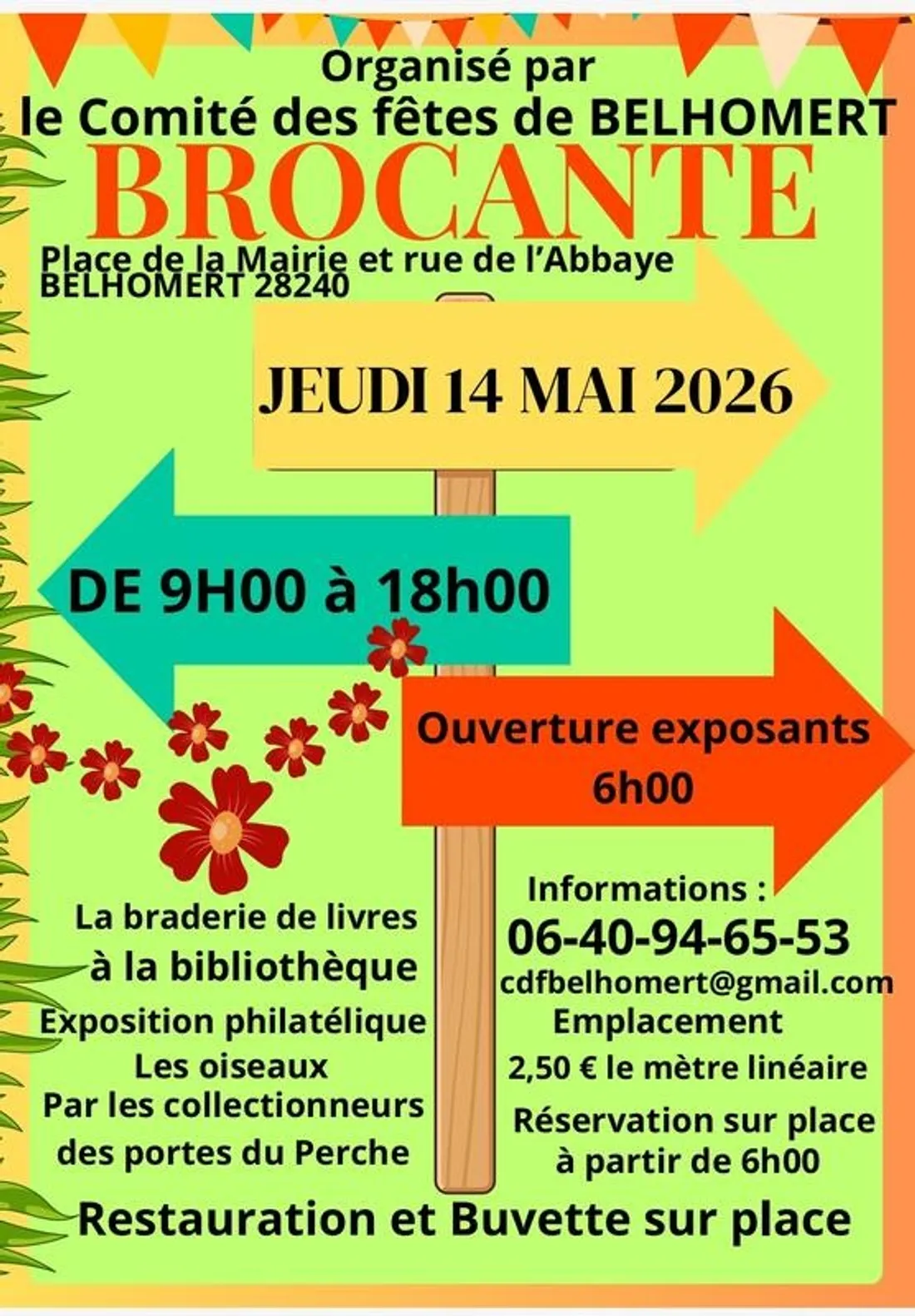 BELHOMERT-GUÉHOUVILLE - Brocante du comité des fêtes