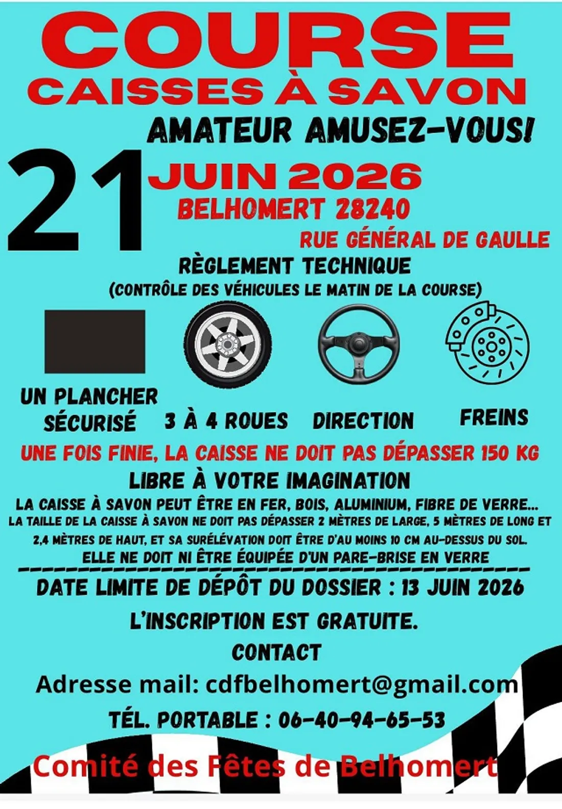 BELHOMERT-GUÉHOUVILLE - Course de caisses à savon