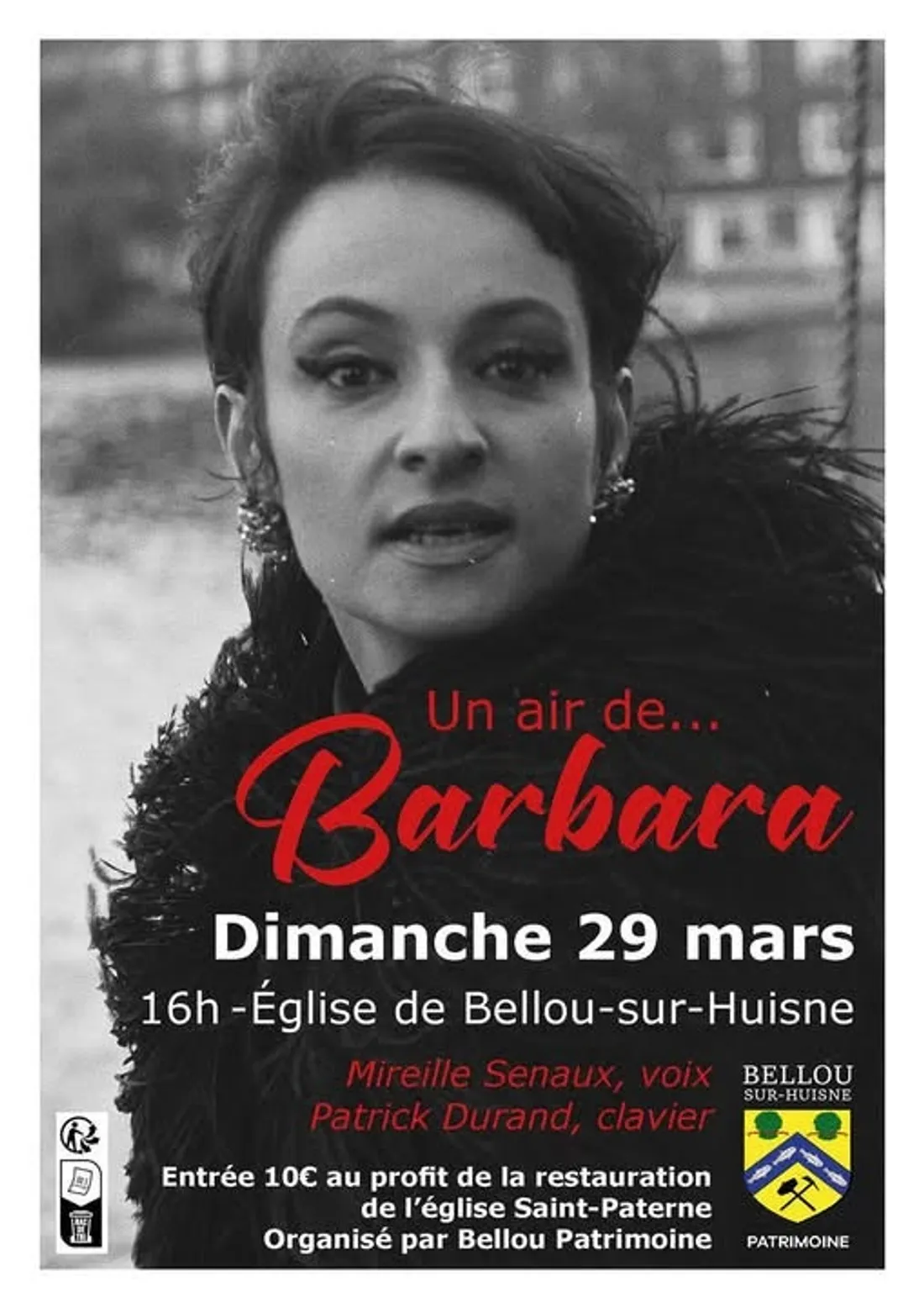 BELLOU-SUR-HUISNE (61) - Concert : Un air de Barbara
