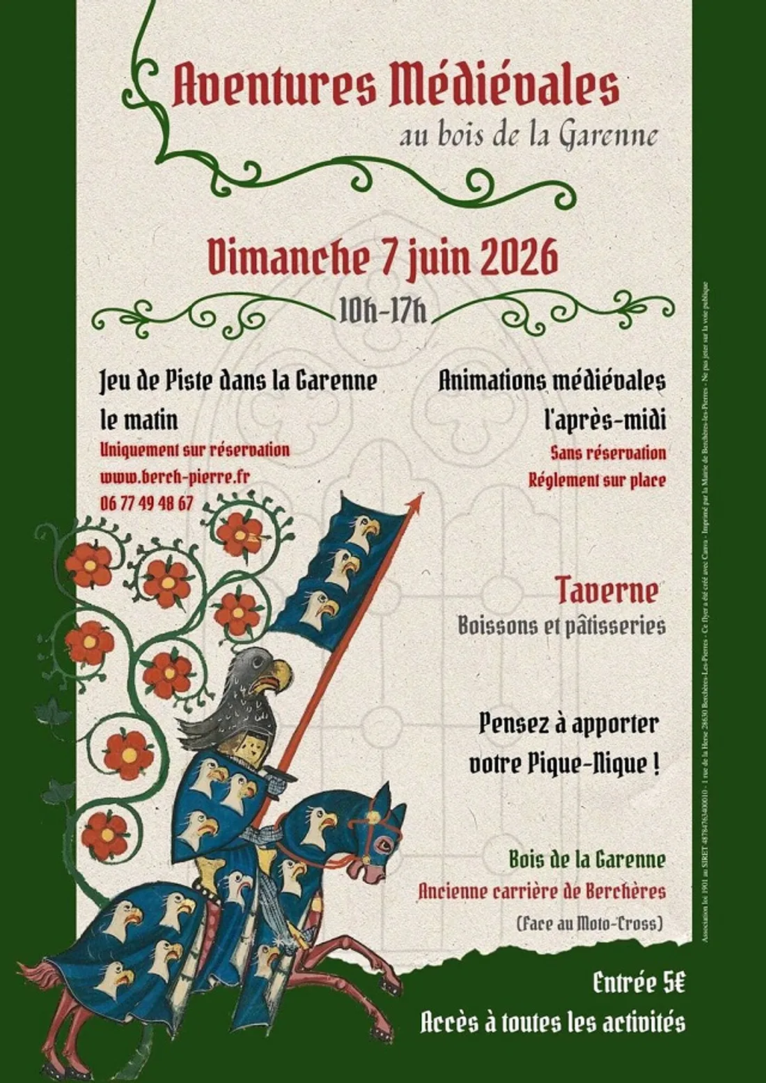 BERCHÈRES-LES-PIERRES - Aventures médiévales au bois de la Garenne