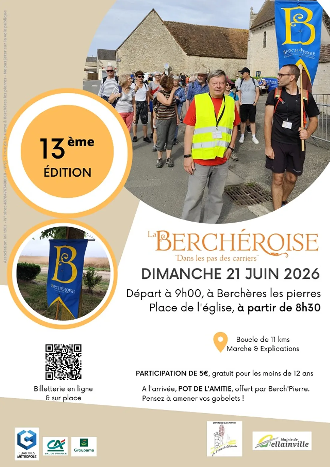 BERCHÈRES-LES-PIERRES - Randonnée pédestre La Bercheroise