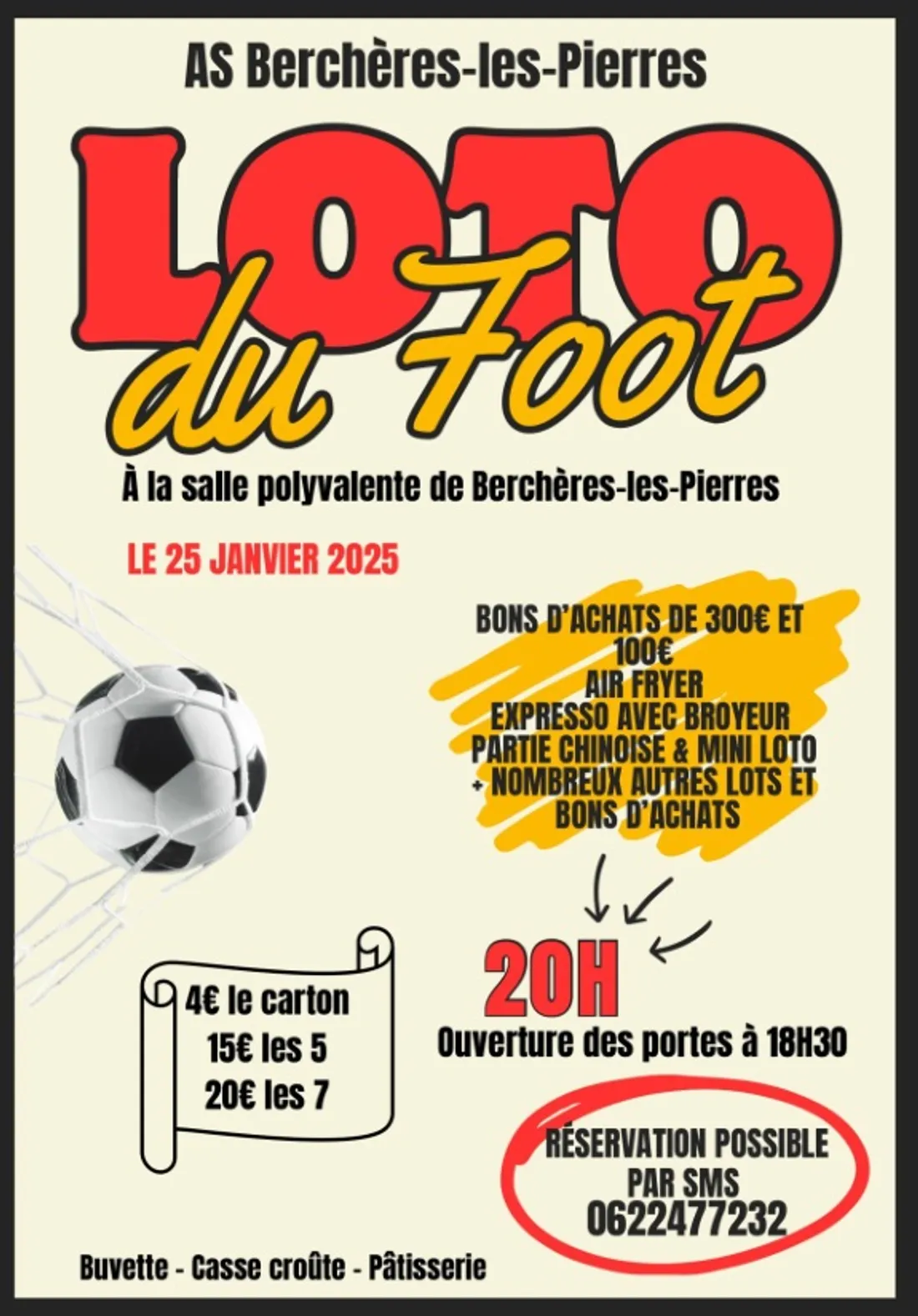 BERCHÈRES-LES-PIERRES - Loto du foot
