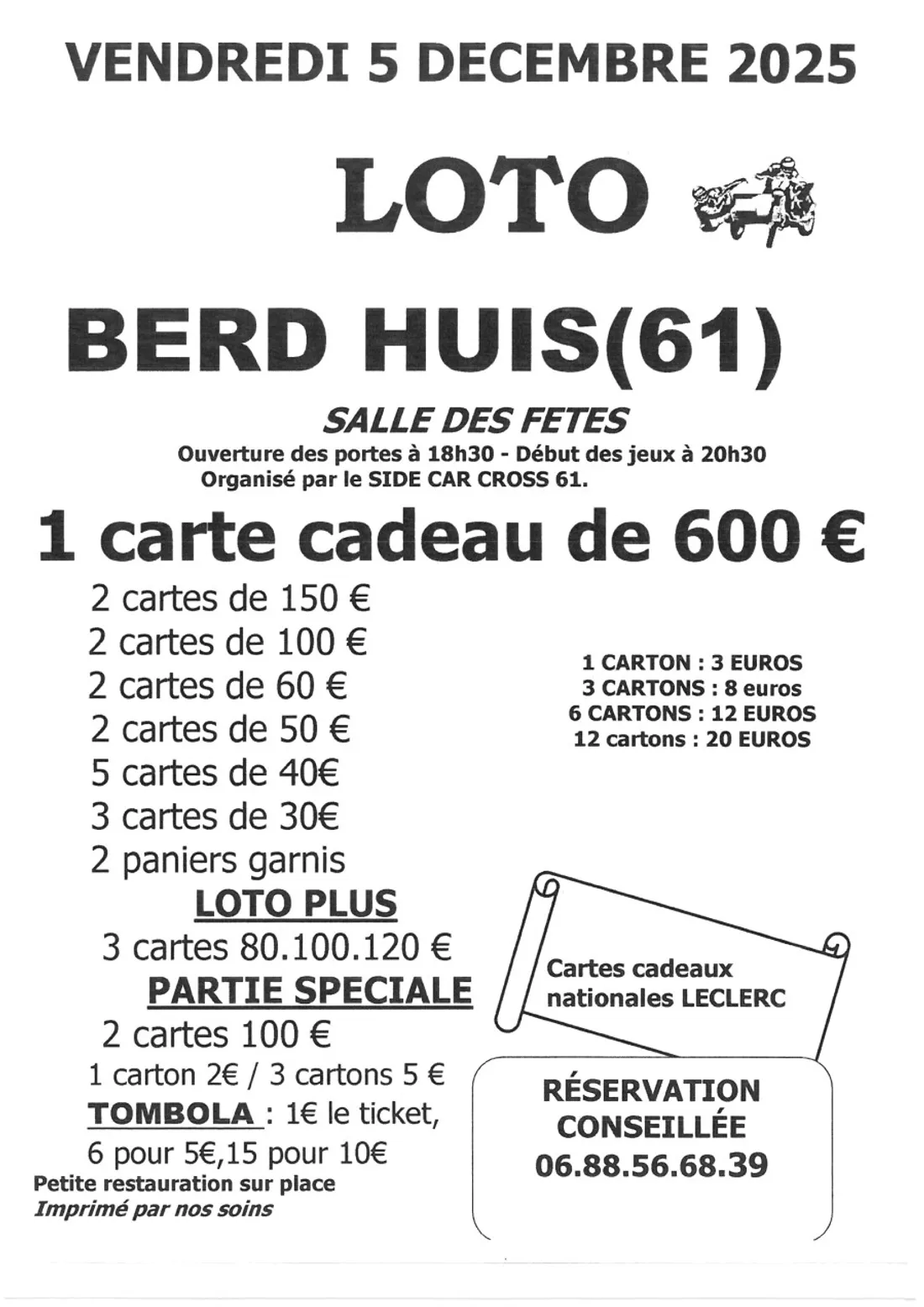 BERD'HUIS (61) - Loto du Side Cross