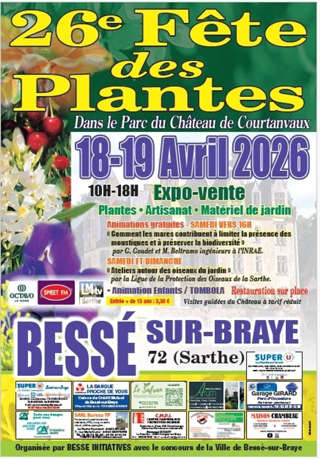 BESSÉ-SUR-BRAYE (72) - 26e Fête des plantes
