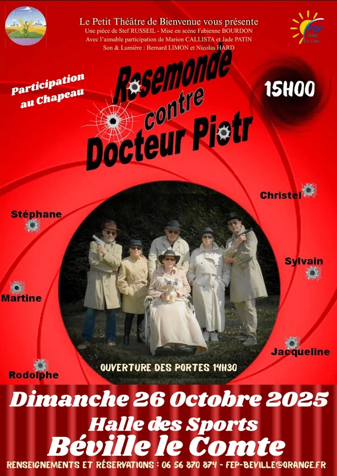 BÉVILLE-LE-COMTE - Théâtre : Rosemonde contre Docteur Piotr