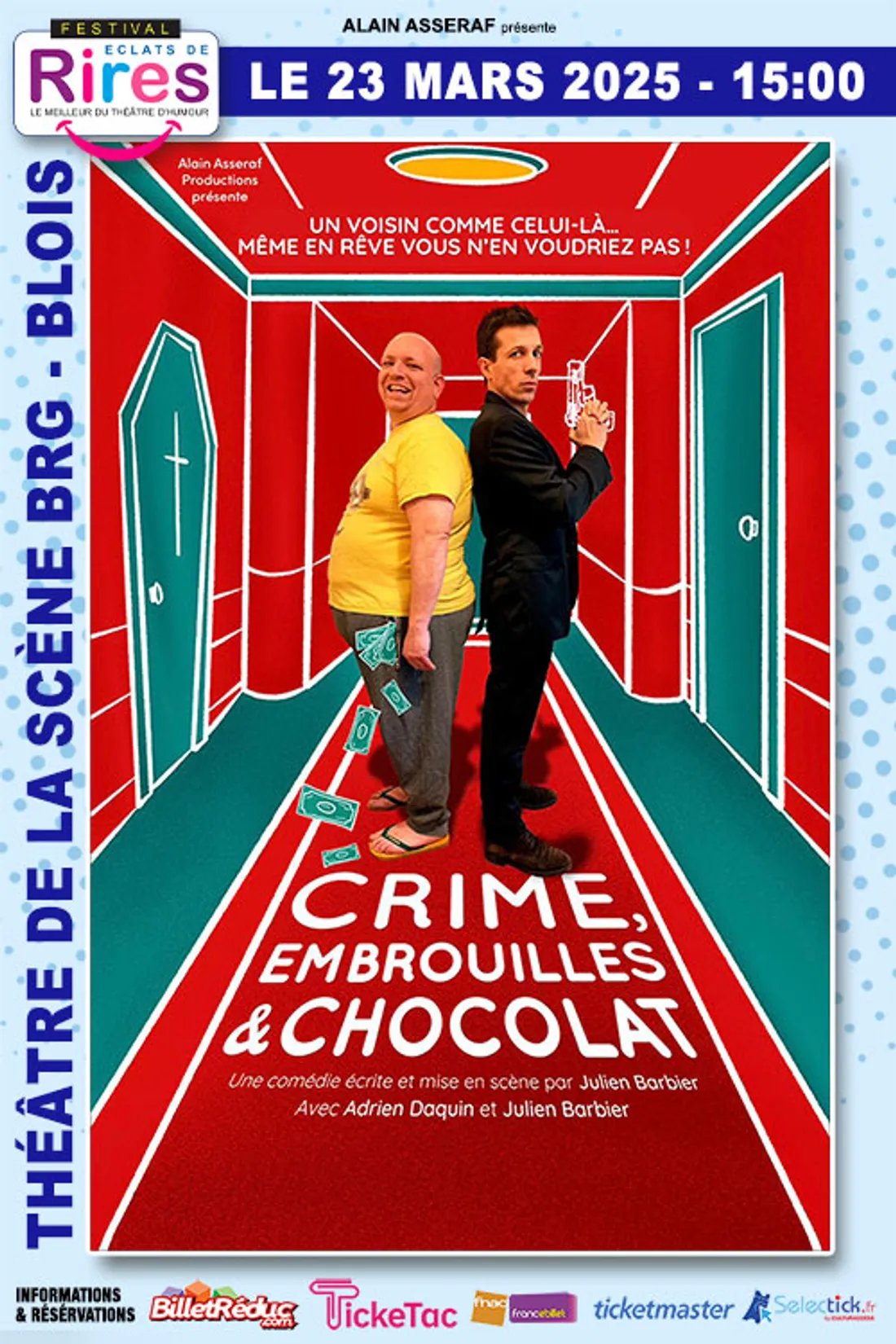 BLOIS (41) - Spectacle : Crime, embrouilles et chocolat