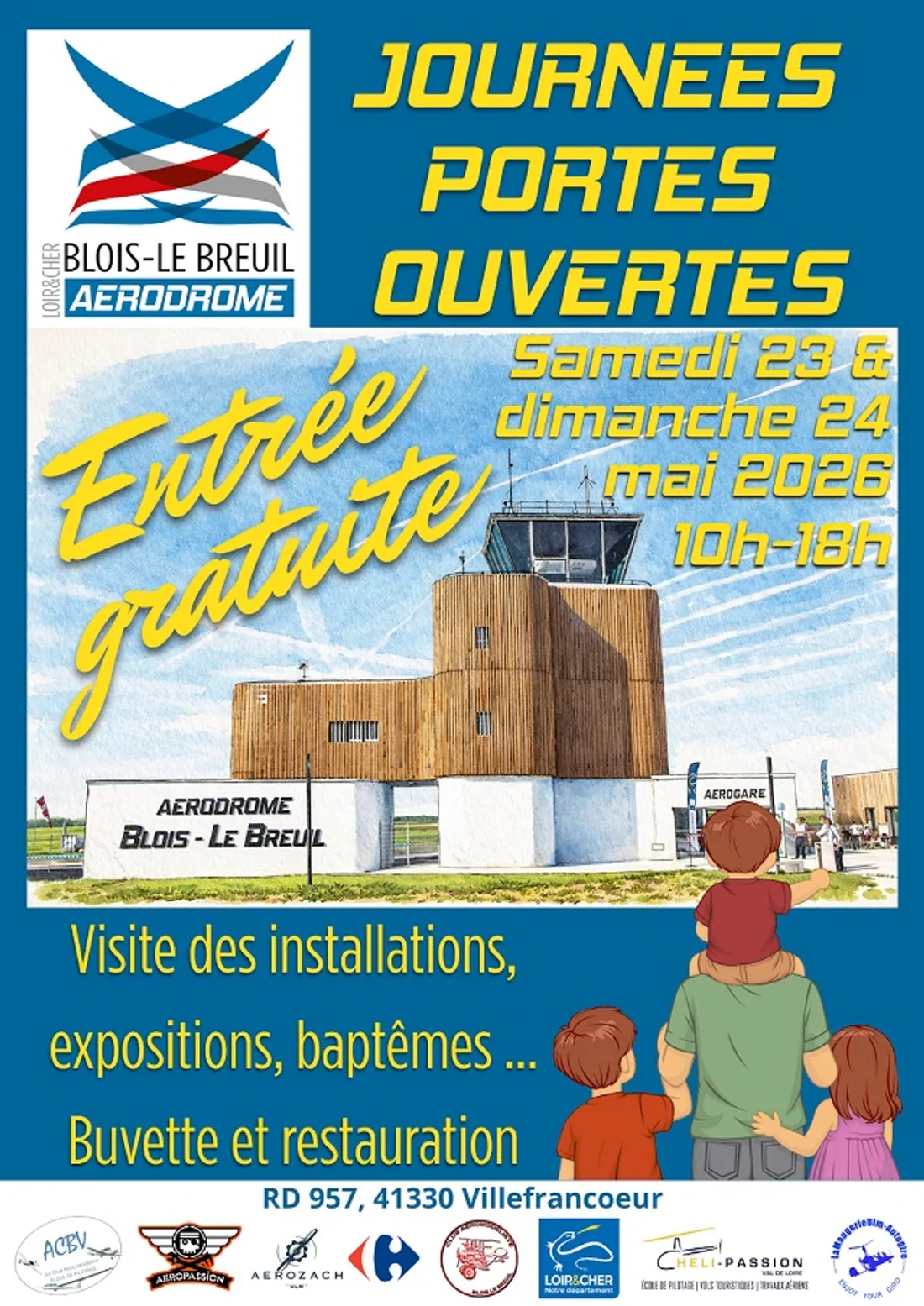 BLOIS (41) - Journées portes ouvertes de l'aérodrome Blois-Le Breuil