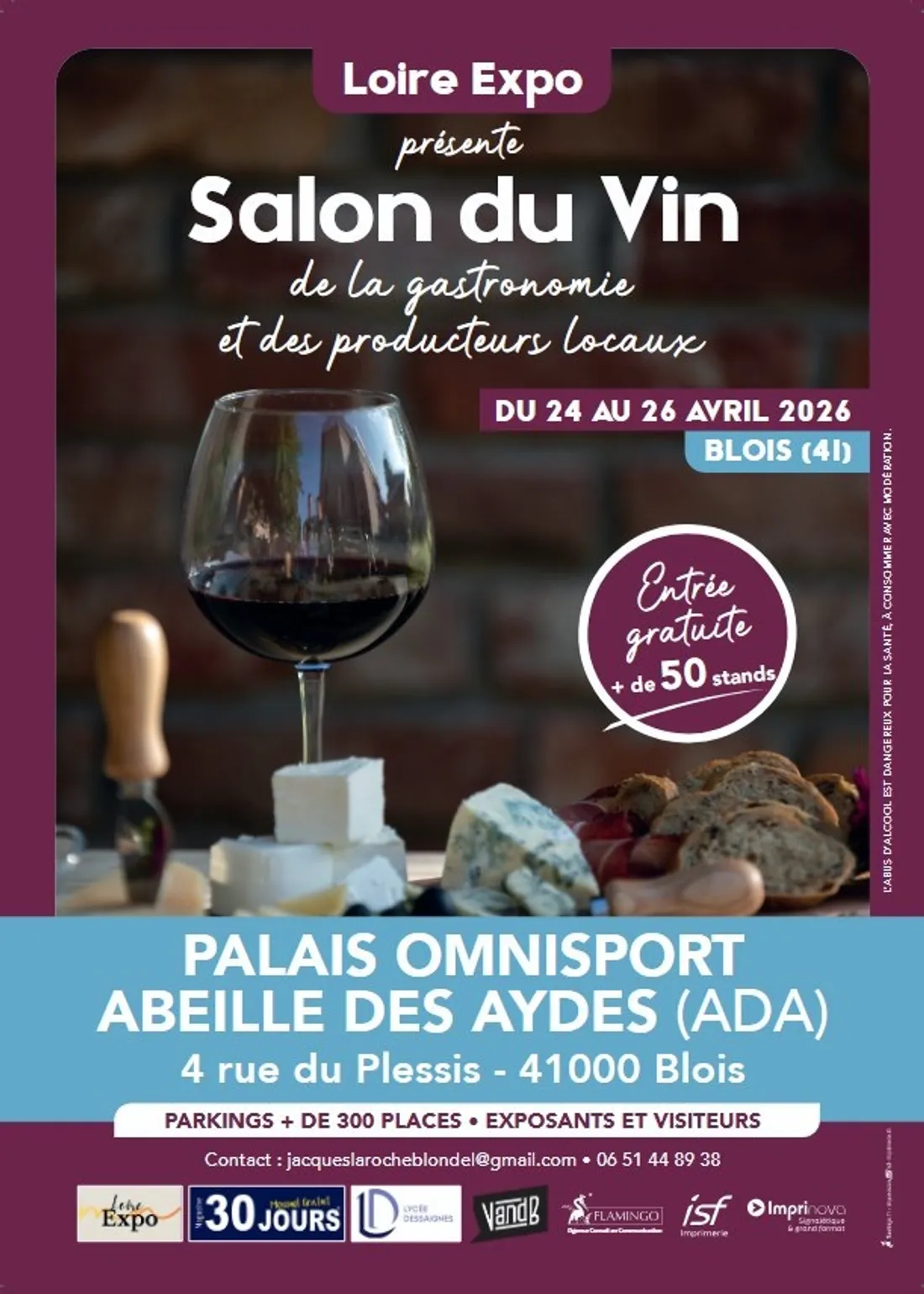 BLOIS (41) - Salon du vin, de la gastronomie et des producteurs locaux 2026