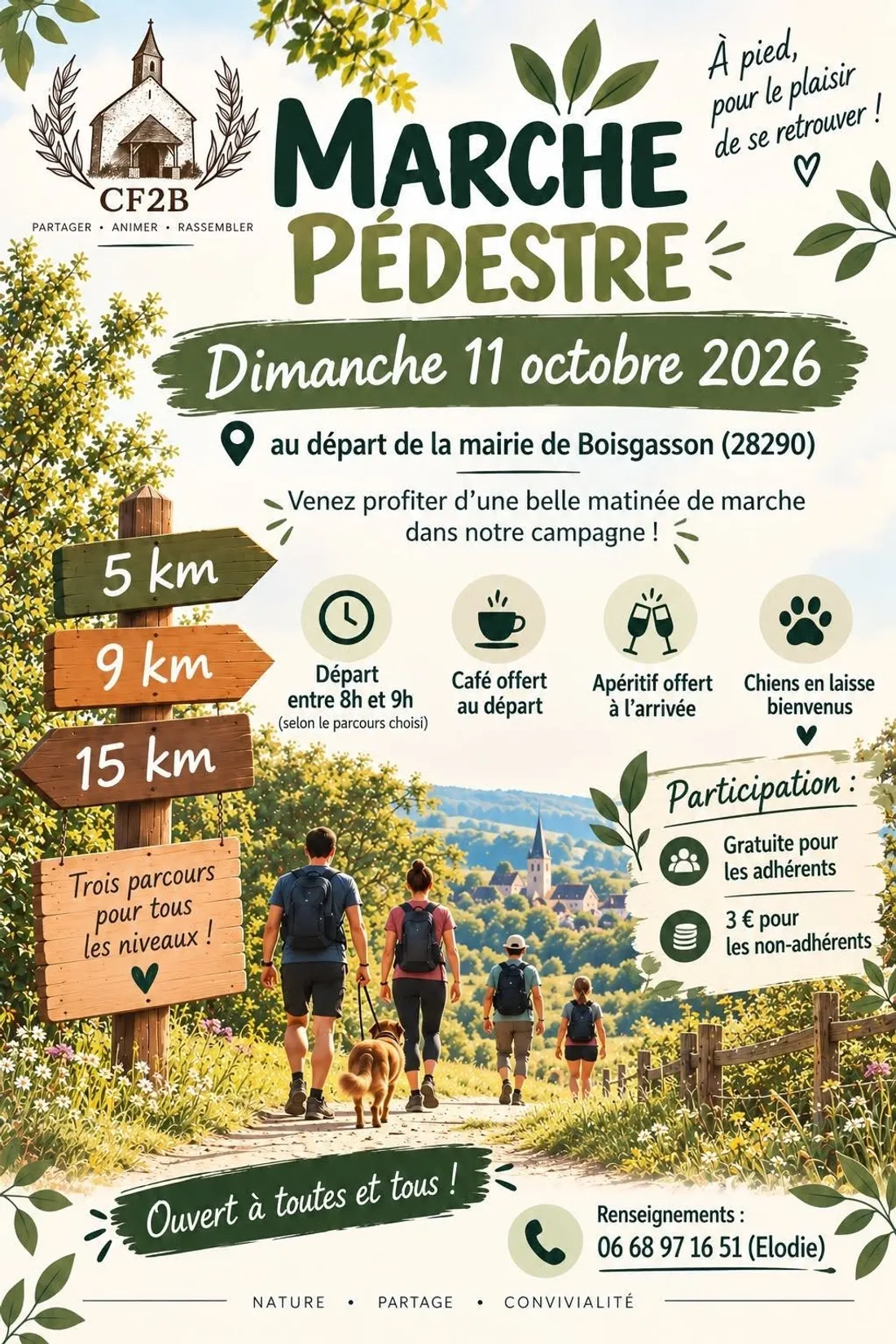 BOISGASSON - Marche pédestre du comité des fêtes