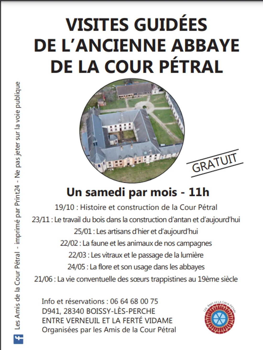 BOISSY-LES-PERCHE - Visite guidée de l'ancienne abbaye de la Cour Pétral