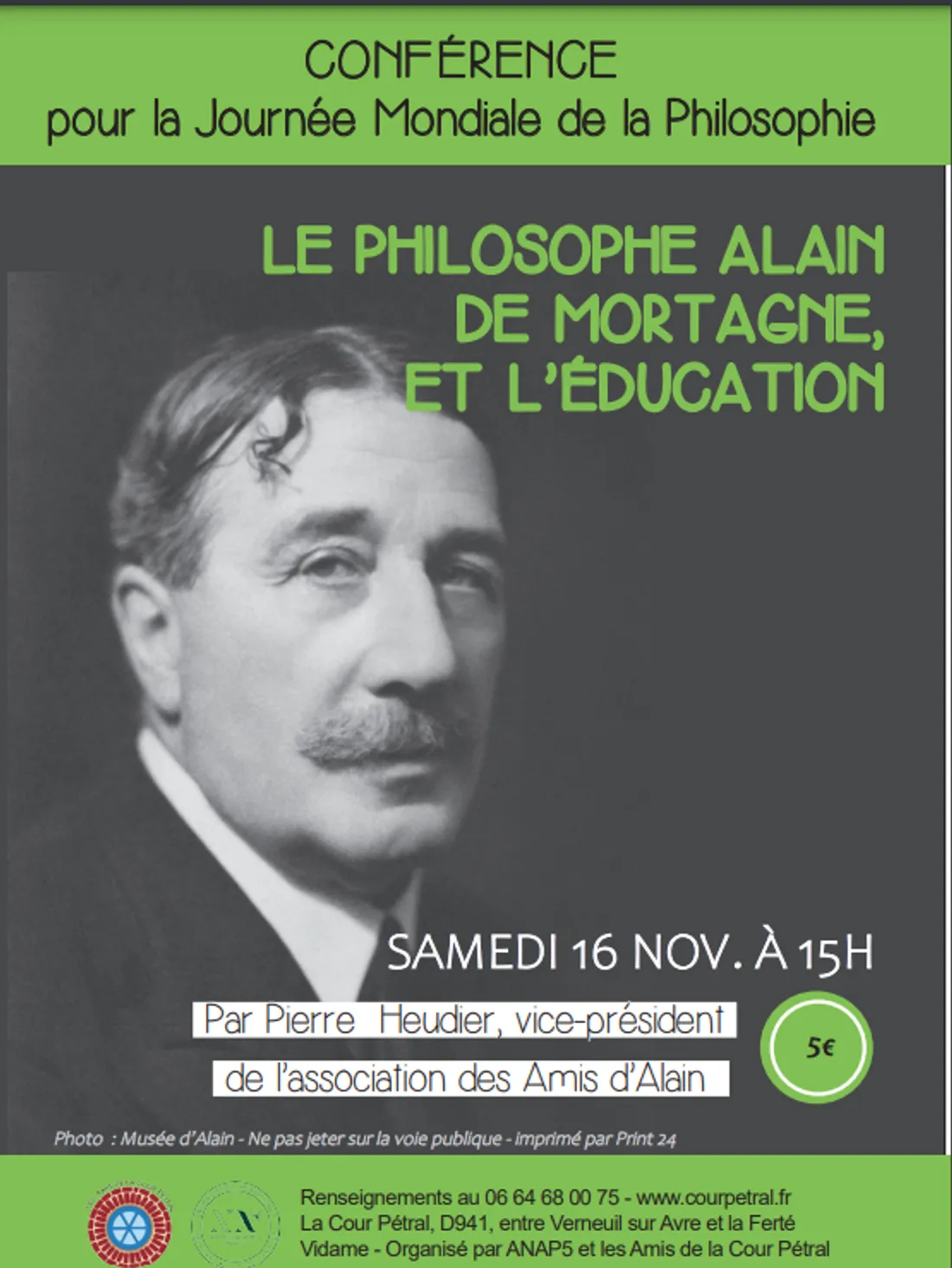 BOISSY-LES-PERCHE - Conférence : Alain, le philosophe de Mortagne et l'éducation