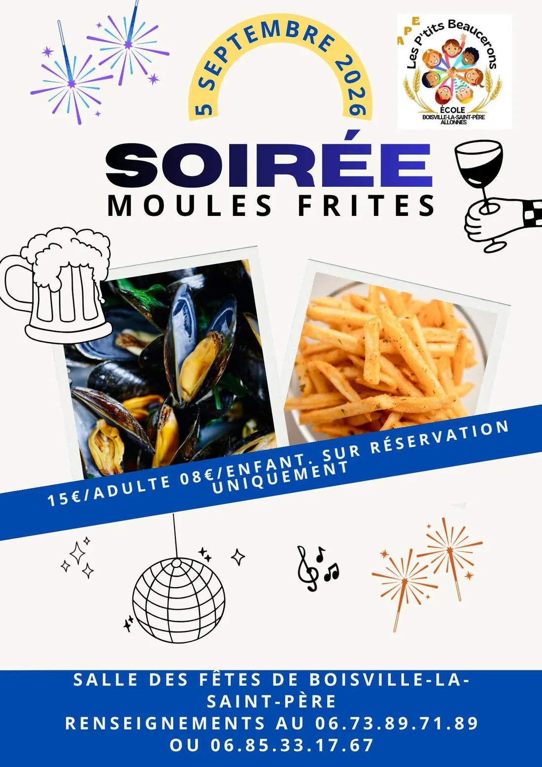 BOISVILLE-LA-SAINT-PÈRE - Soirée dansante moules frites