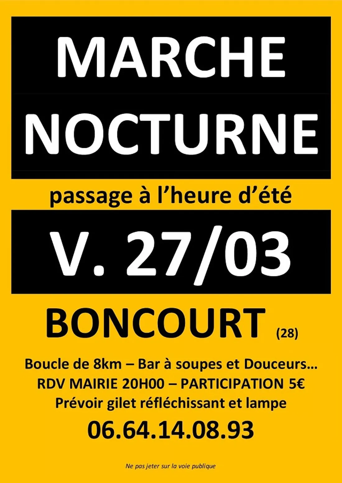 BONCOURT - Marche nocturne