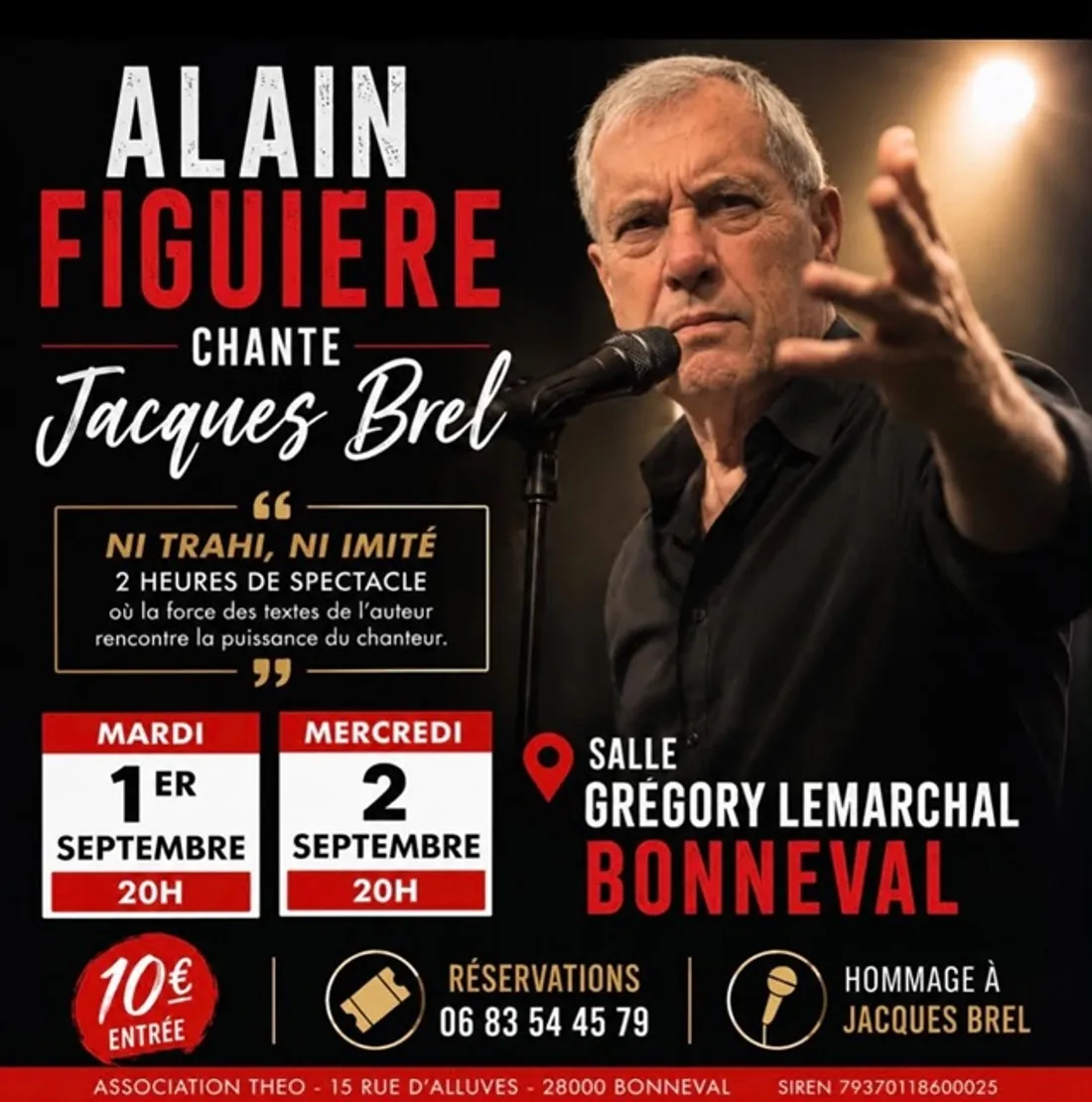 BONNEVAL - Alain Figuière chante Jacques Brel