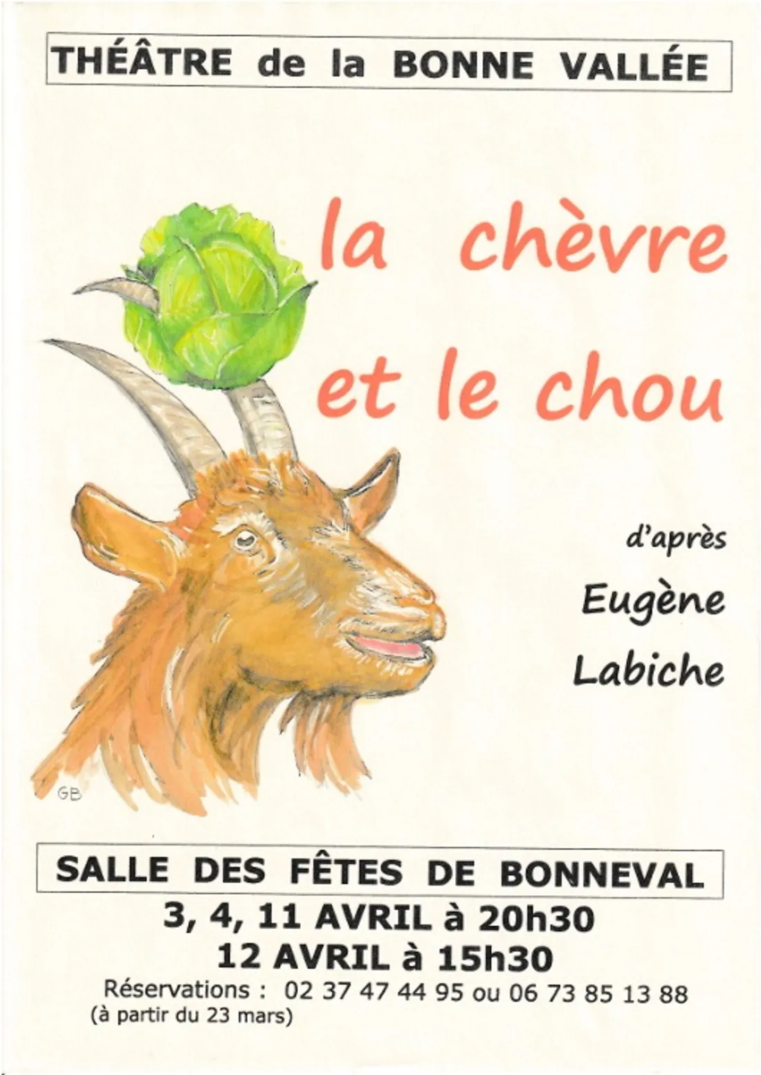 BONNEVAL - Théâtre : La chèvre et le chou