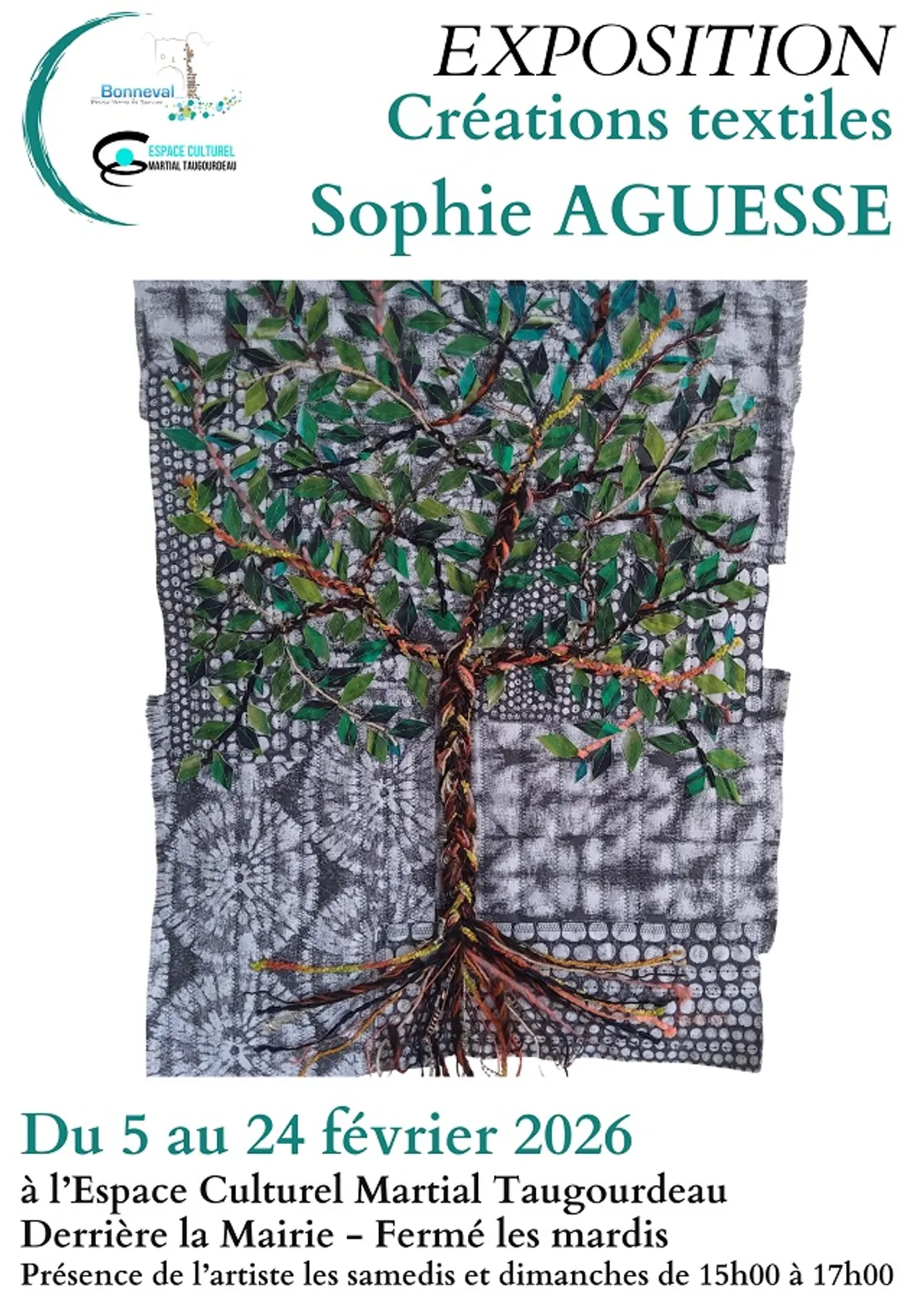 BONNEVAL - Exposition : Créations textiles Sophie Aguesse