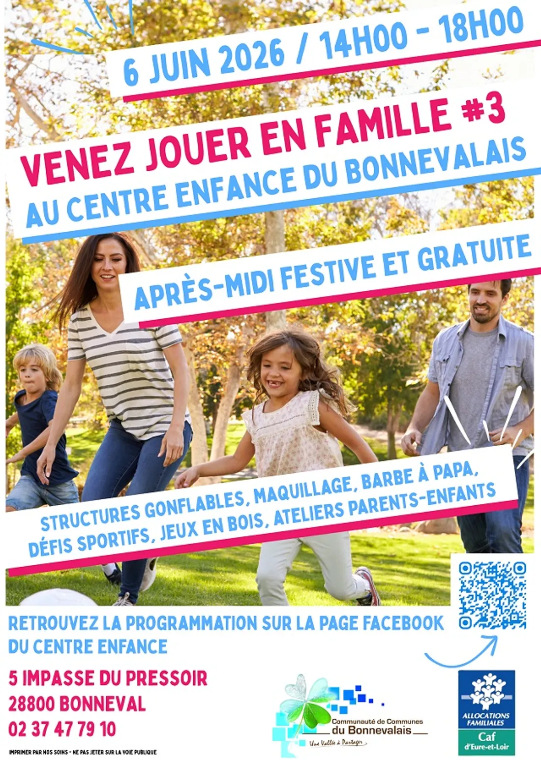 BONNEVAL - Venez jouer en famille
