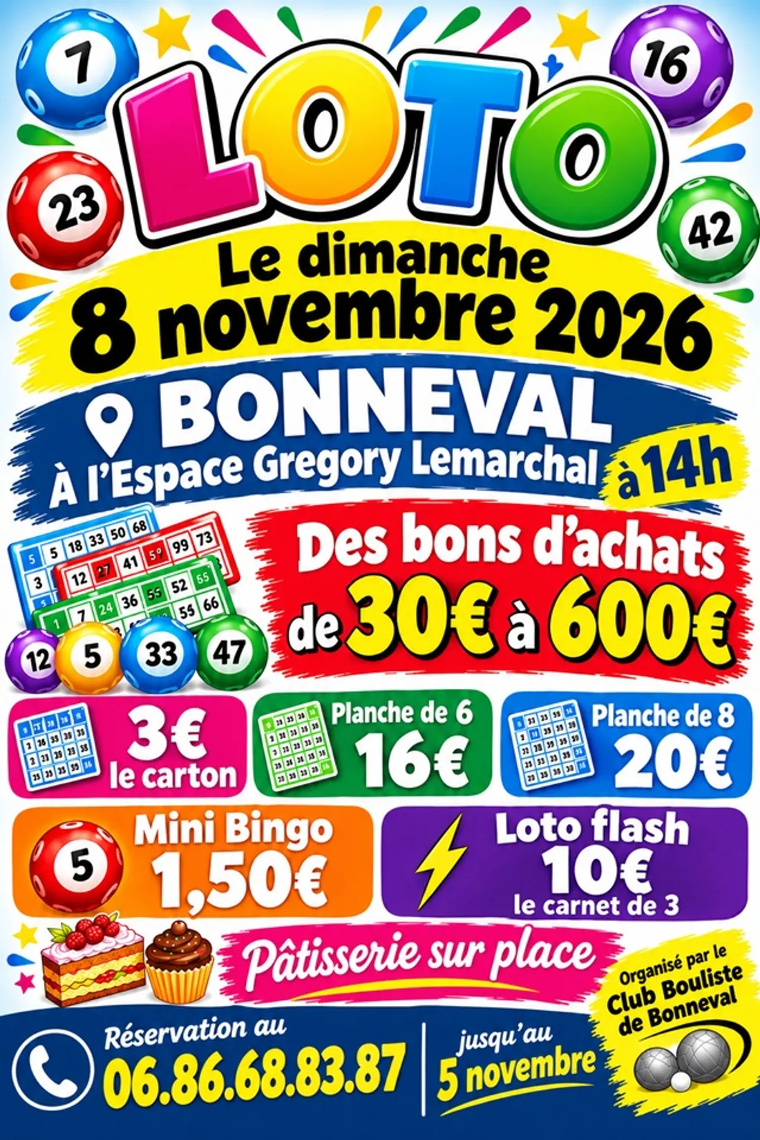 BONNEVAL - Loto du club bouliste bonnevalais