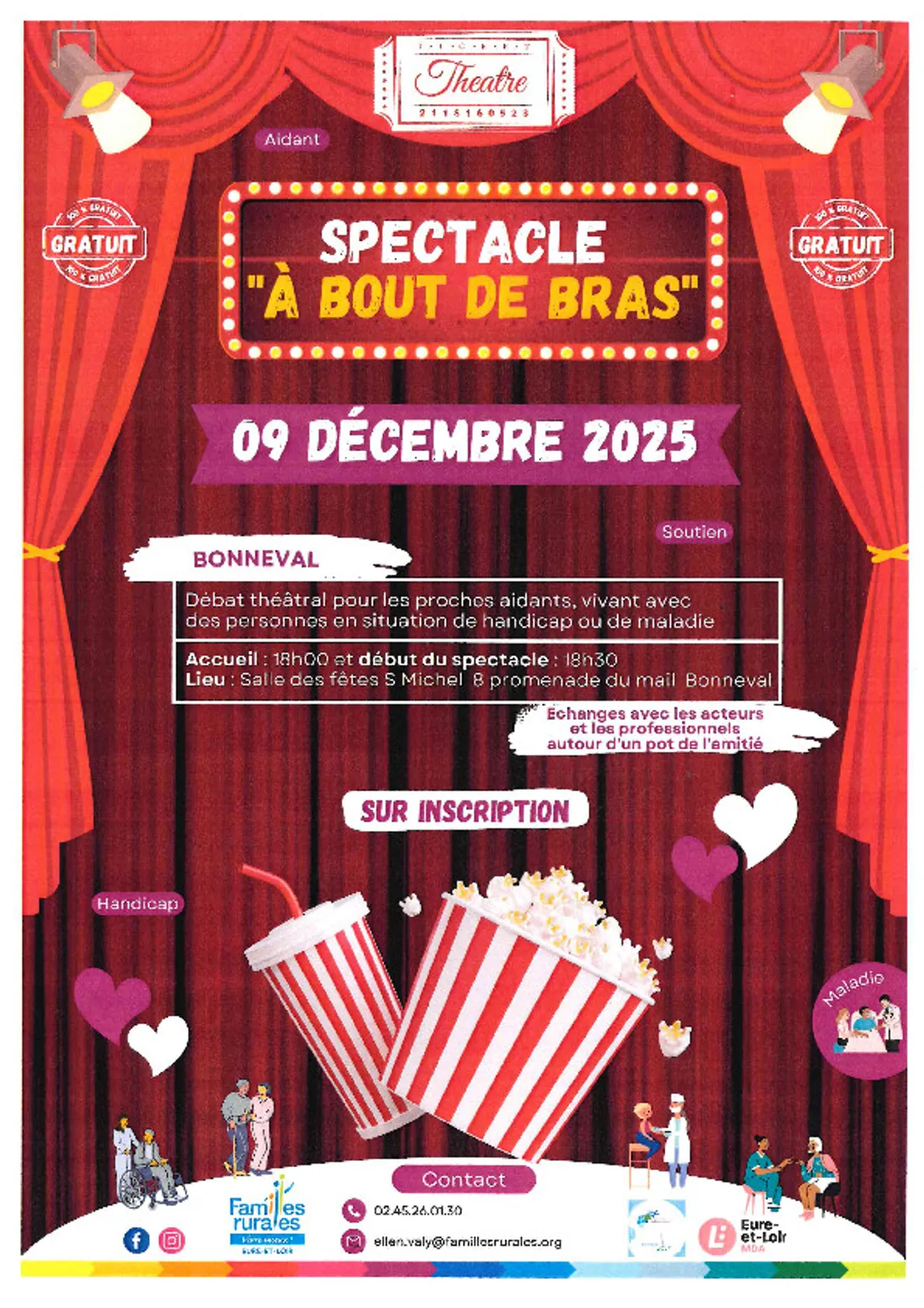 BONNEVAL - Spectacle « A bout de bras »