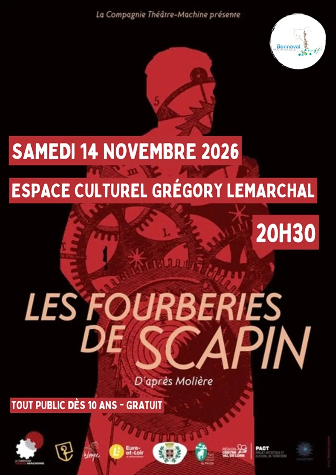 BONNEVAL - Spectacle : Les Fourberies de Scapin