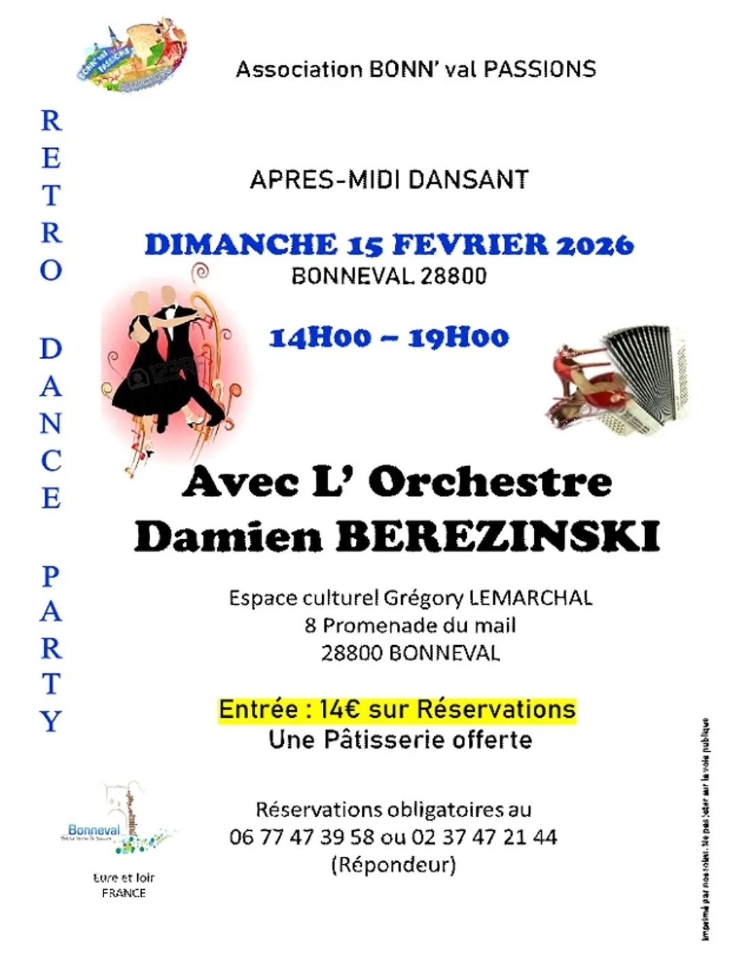 BONNEVAL - Après-midi dansant avec Damien Berezinski