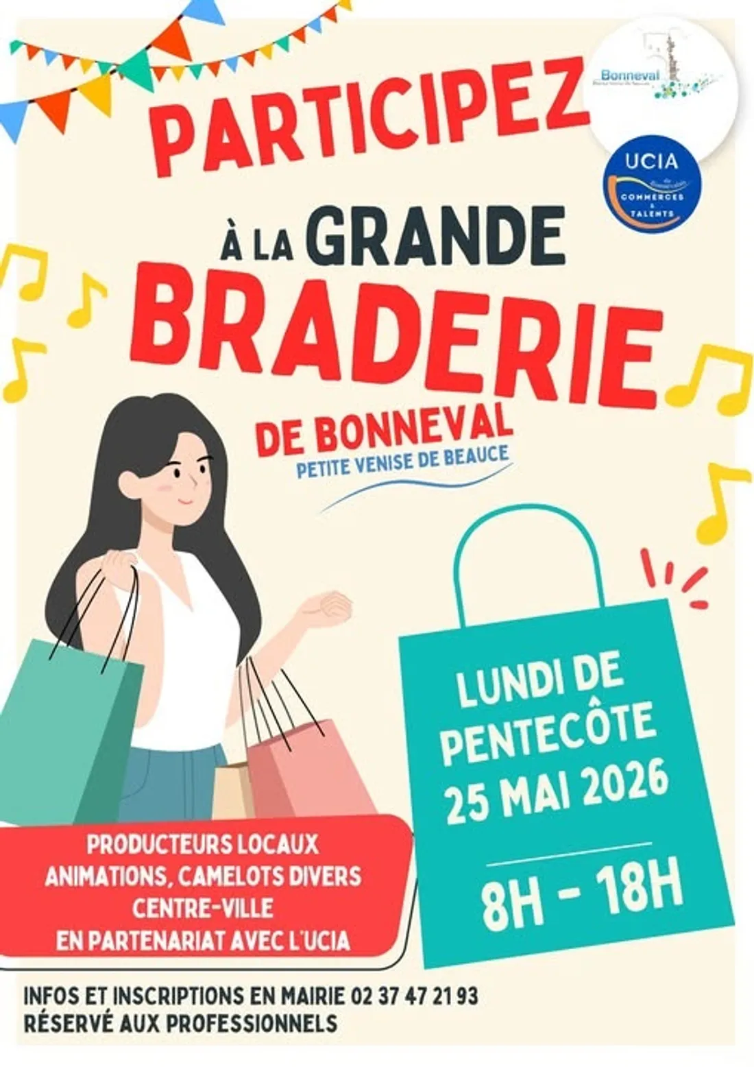 BONNEVAL - Grande braderie de l'UCIA.
