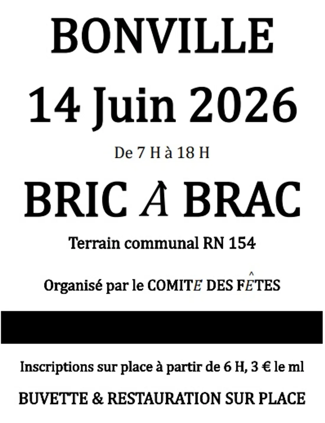 GELLAINVILLE - Bric-à-brac du comité des fêtes de Bonville