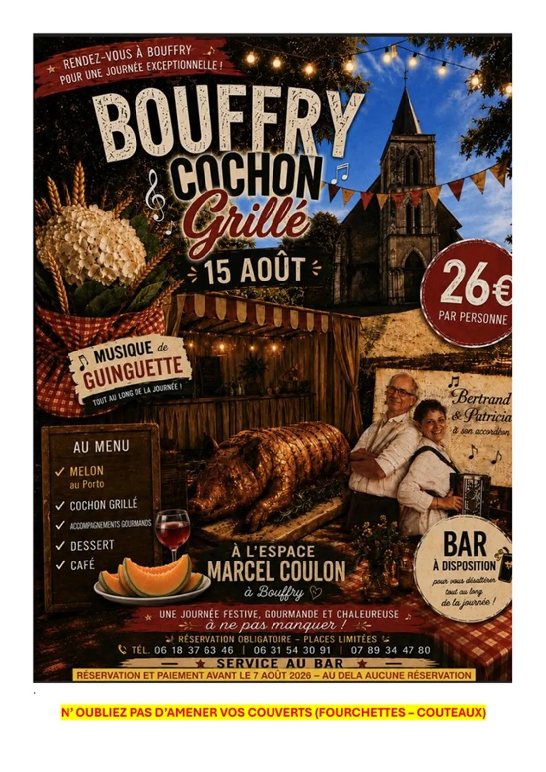 BOUFFRY (41) - Cochon grillé et guinguette