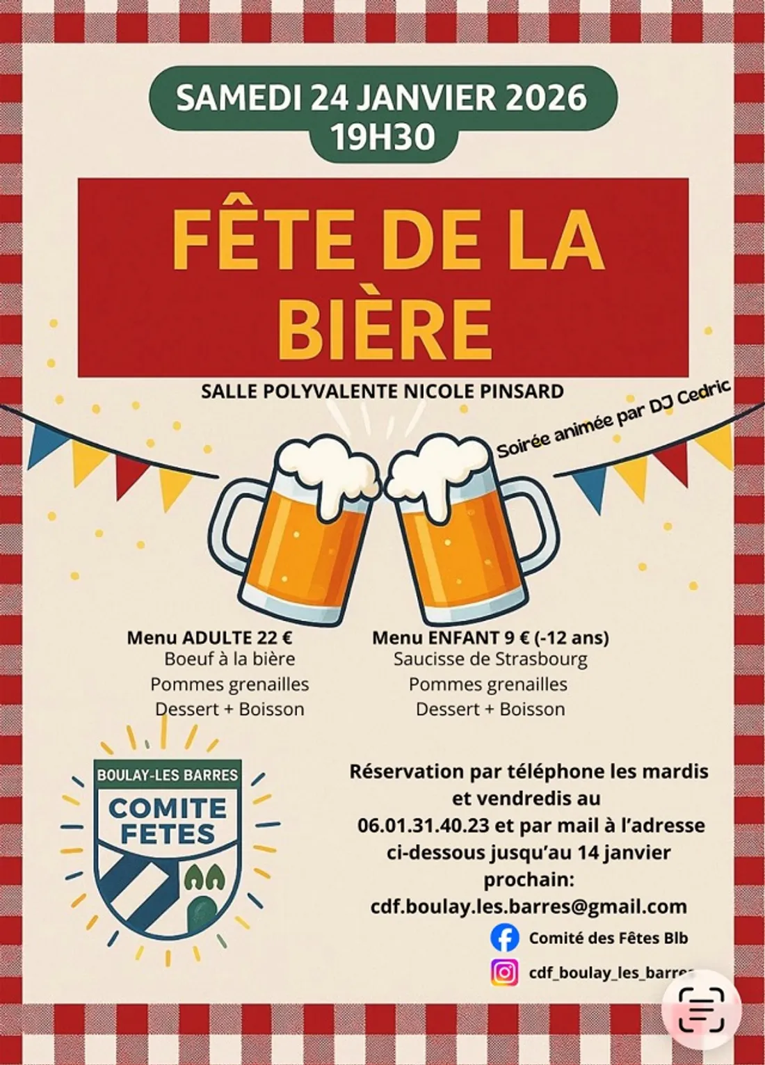 BOULAY-LES-BARRES (45) - Fête de la bière du comité des fêtes