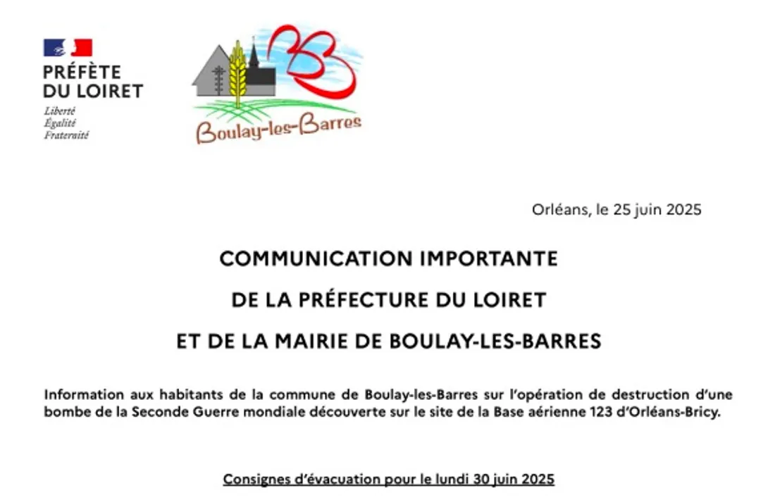 boulay-les-barres evacuation