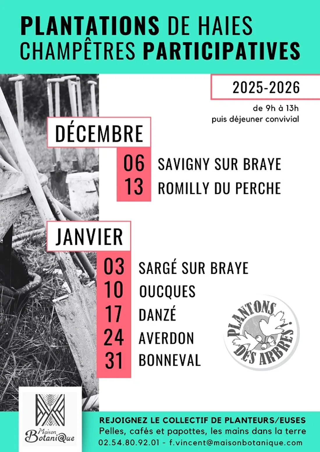 Plantation de haies champêtres participatives