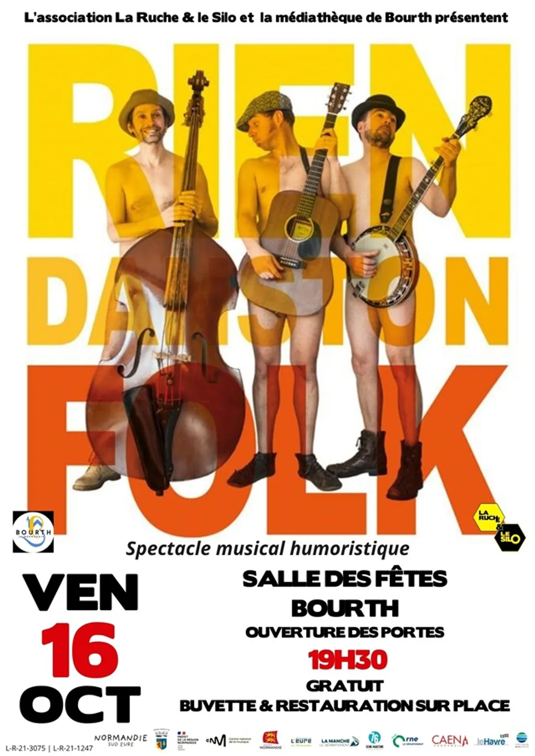 BOURTH (27) - Concert : Rien dans ton folk