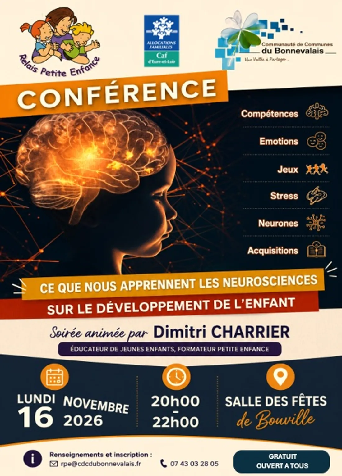BOUVILLE - Conférence : Le développement de l'enfant
