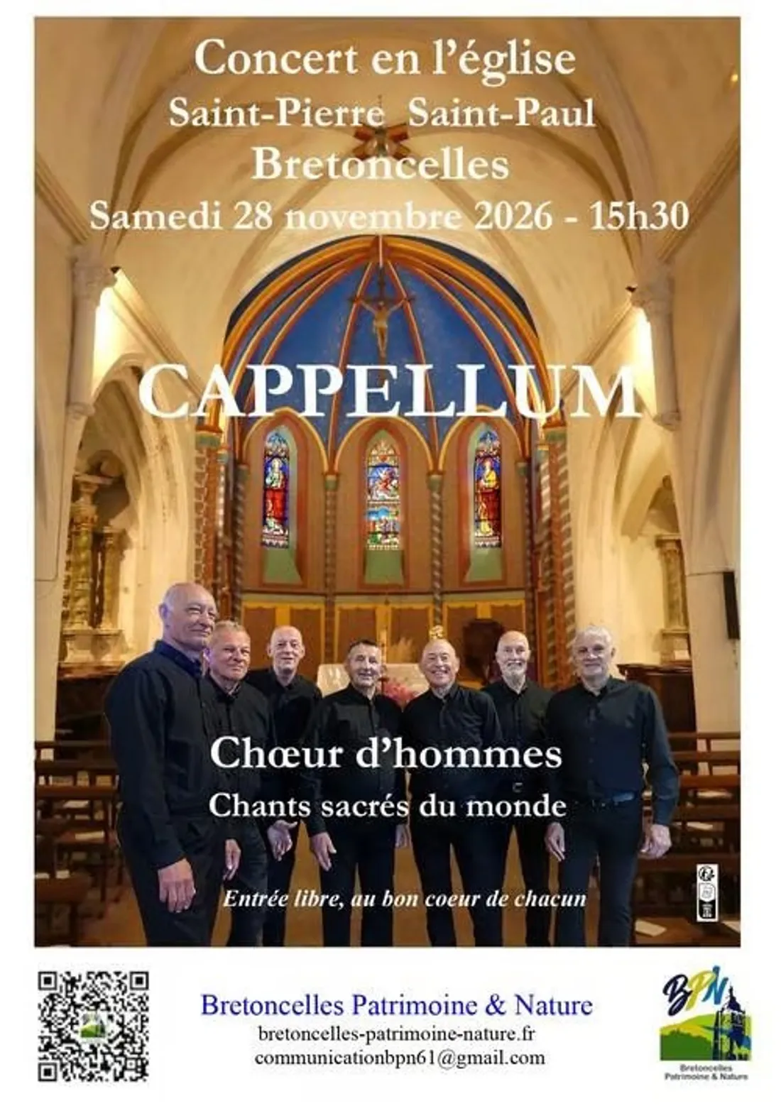 BRETONCELLES (61) - Concert : Capellum