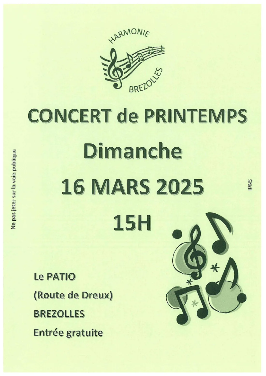 BREZOLLES - Concert de printemps de l'Harmonie