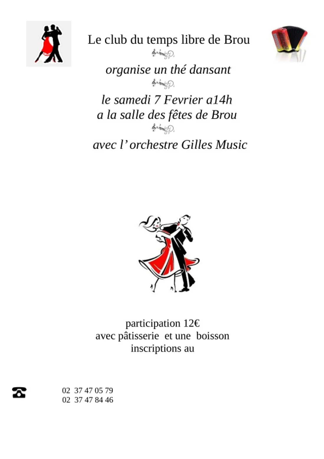 BROU - Thé dansant avec Gilles Music