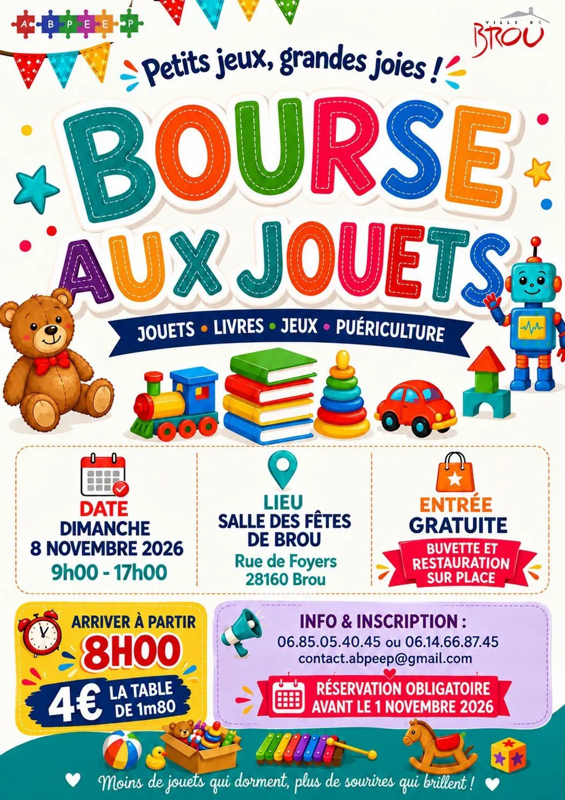 BROU - Bourse aux jouets de l'ABPEEP