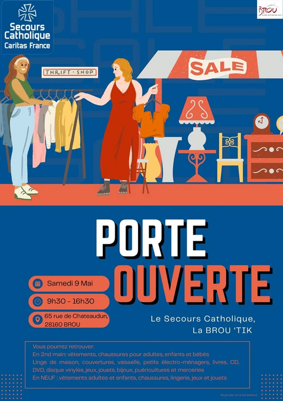 BROU - Portes ouvertes de la Brou'Tik solidaire