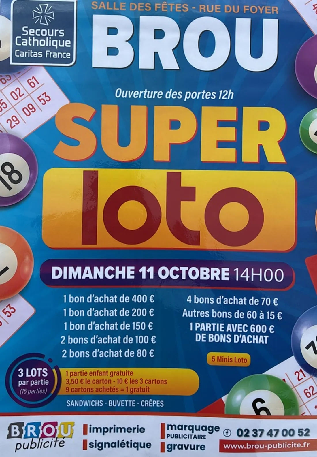 BROU - Loto du Secours Catholique