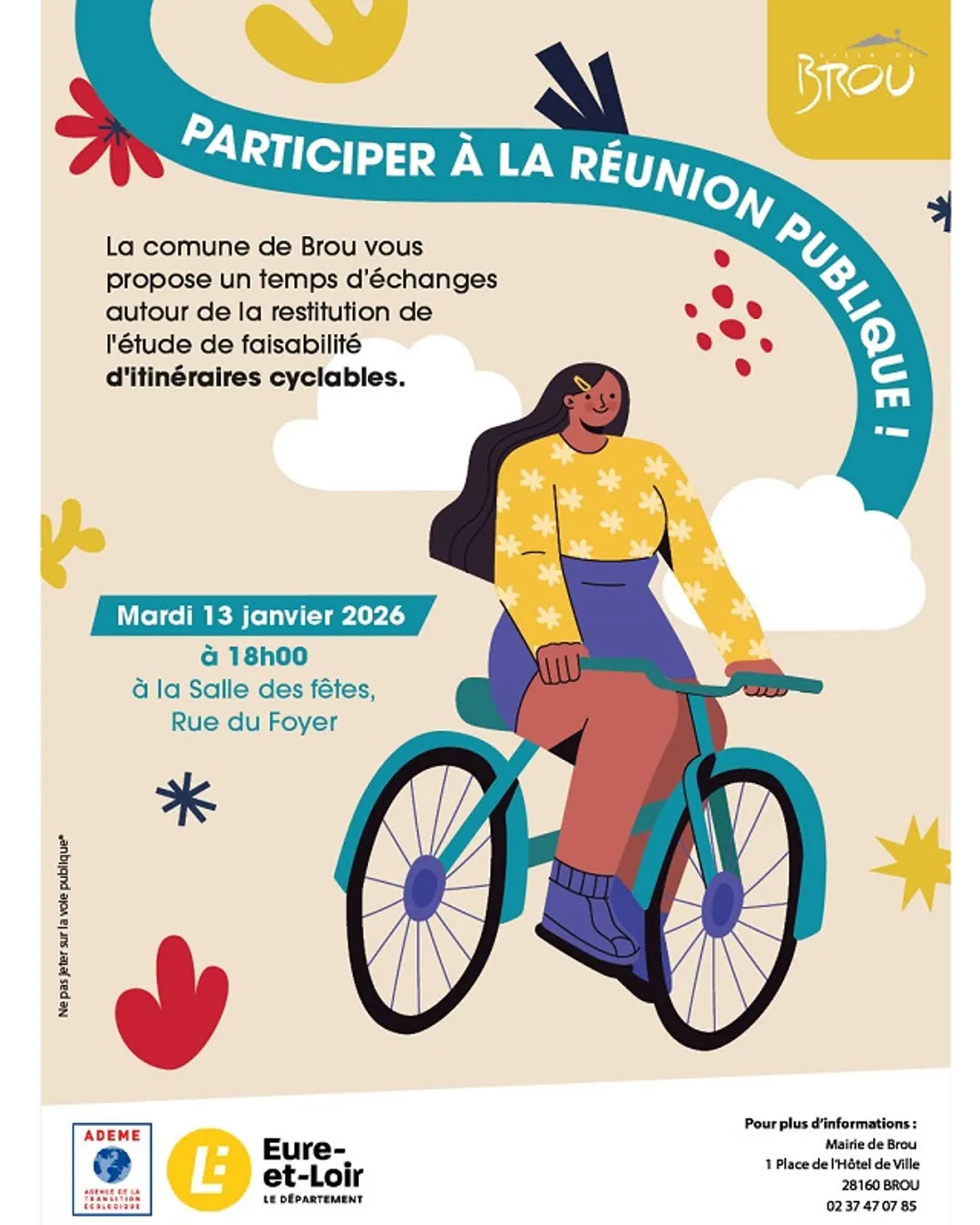 BROU - Réunion publique : itinéraires cyclables
