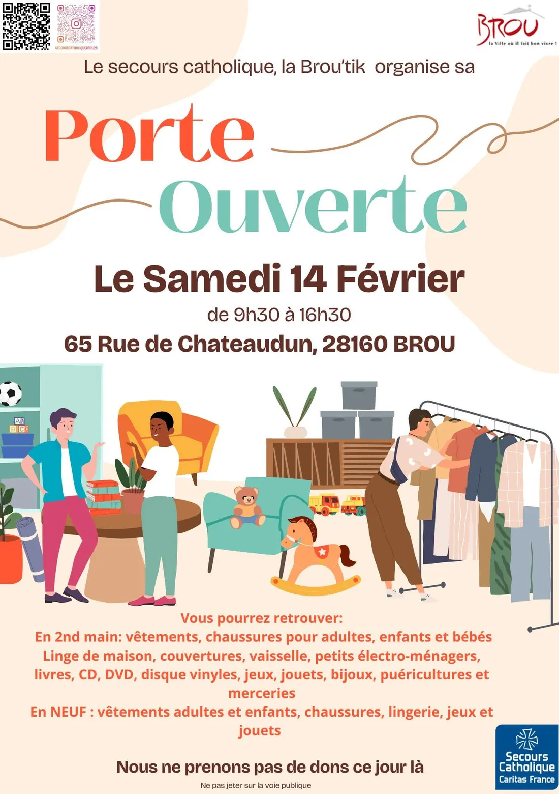 BROU - Portes ouvertes de la Brou'tik du Secours Catholique